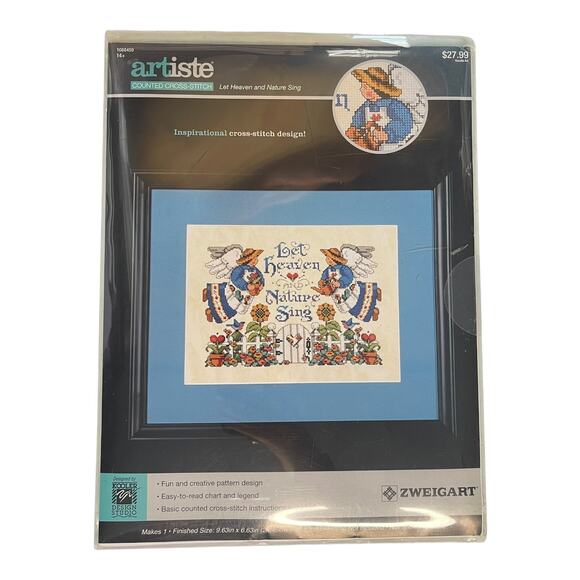 Zweigart Artiste "Let Heaven and Nature Sing" Counted Cross-Stitch Kit Sealed - Picture 7 of 7
